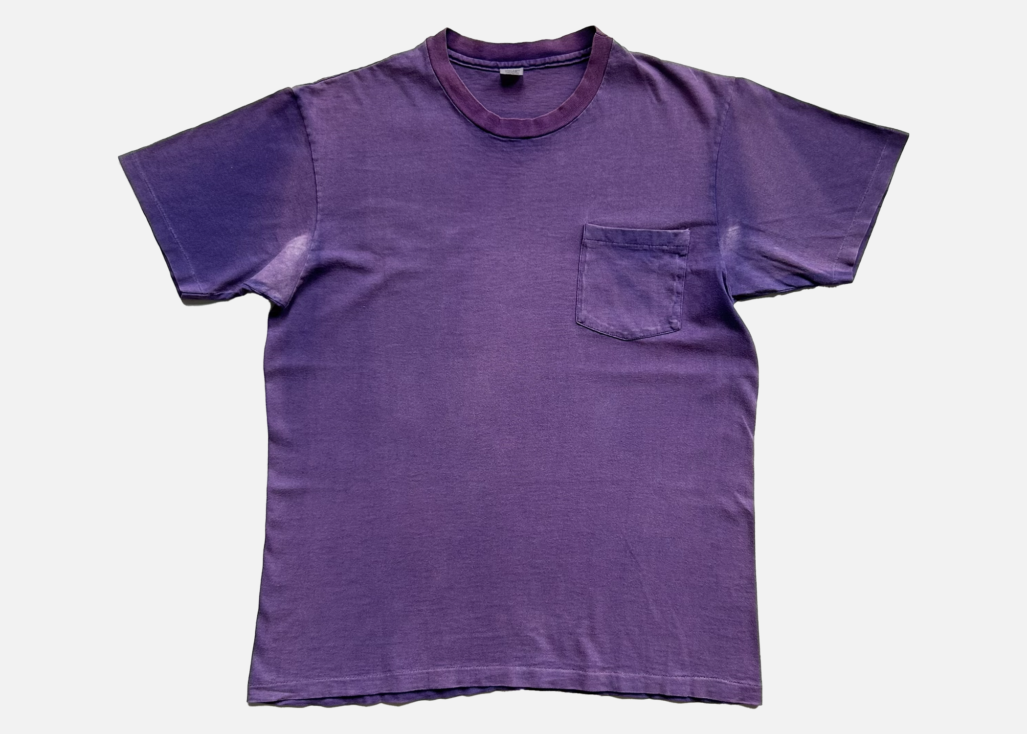 90s sunfaded selvedge pocket purple blank