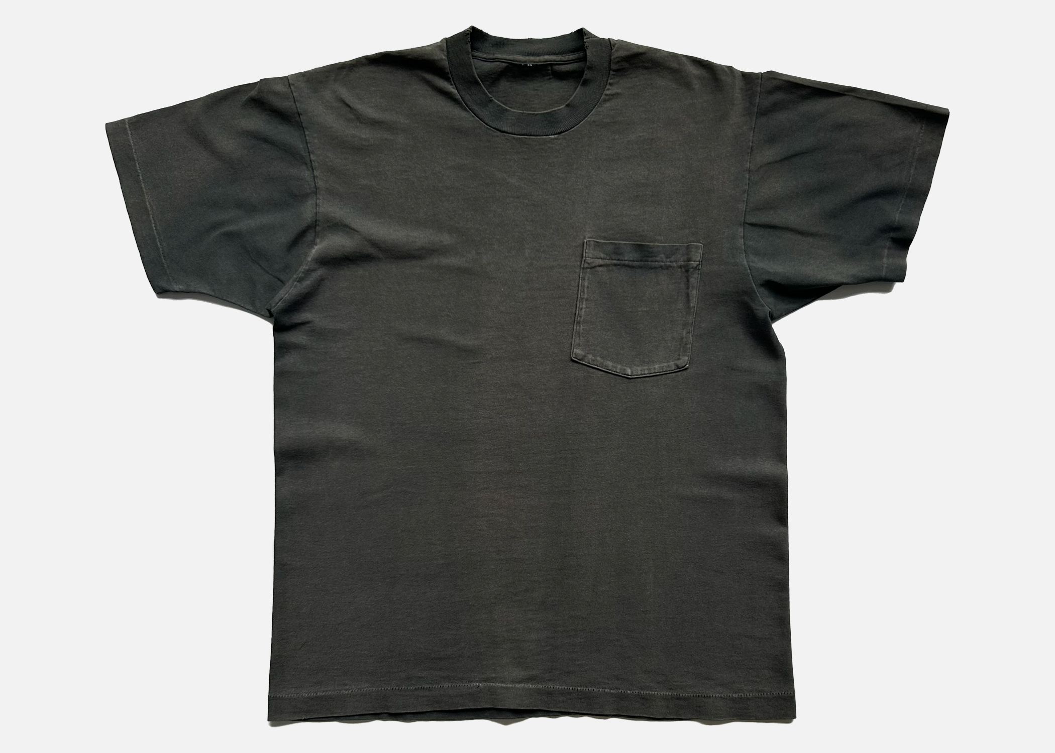 90s sunfaded selvedge pocket black blank