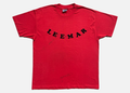 90s 'LEEMAR' flock lettering tee