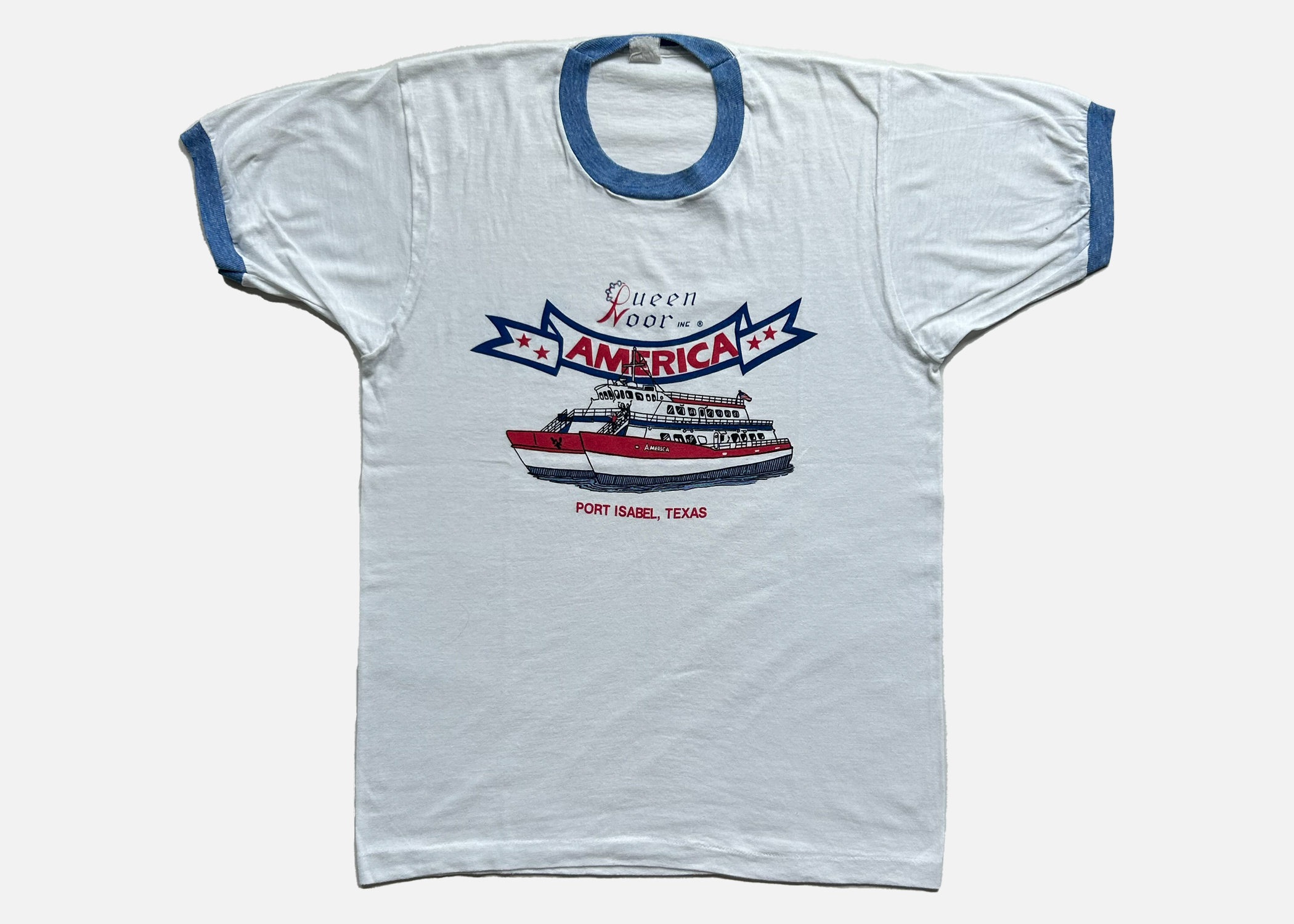 90s 'queen noor' paper thin ringer tee