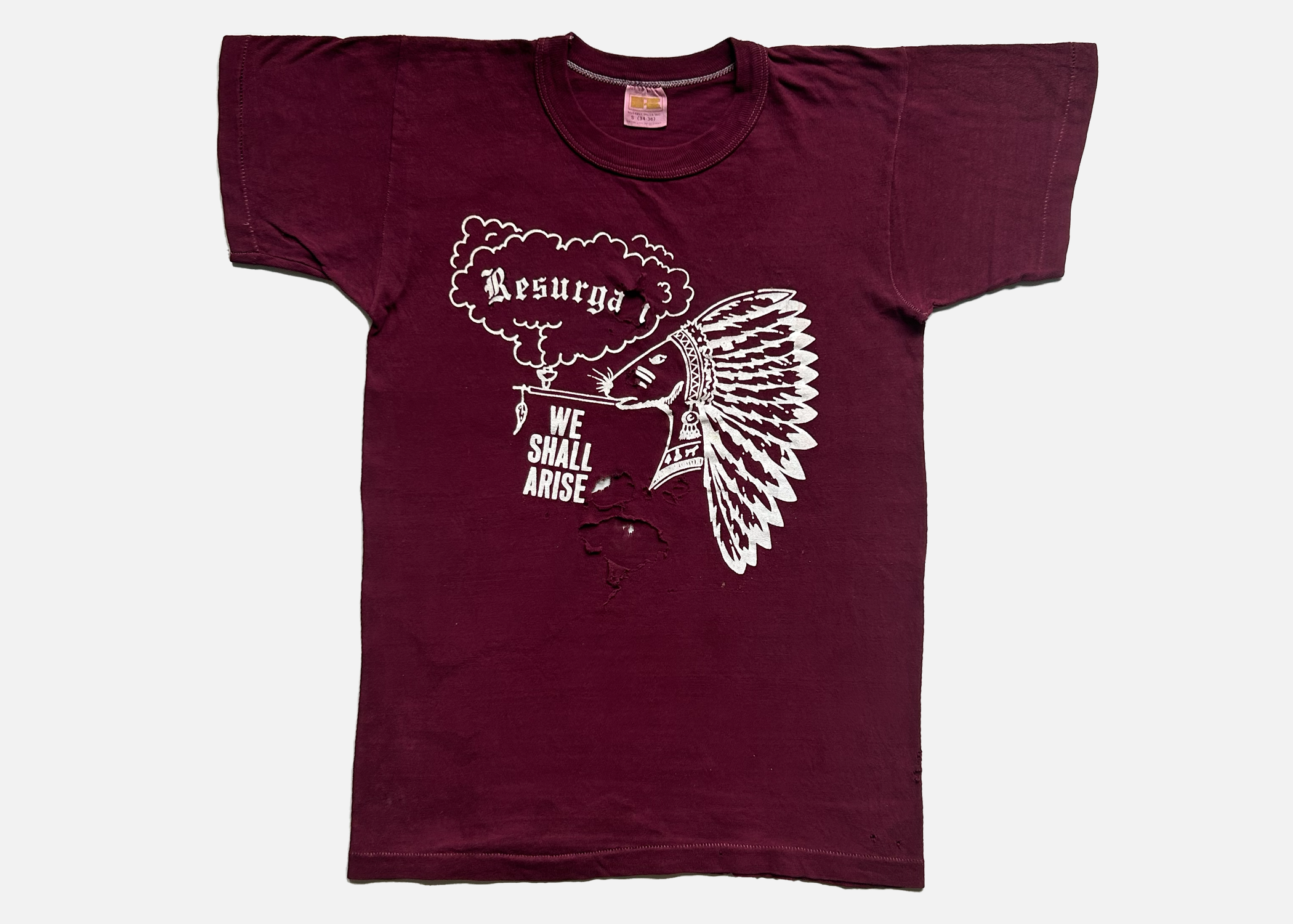 70s 'resurgant' thrashed tee