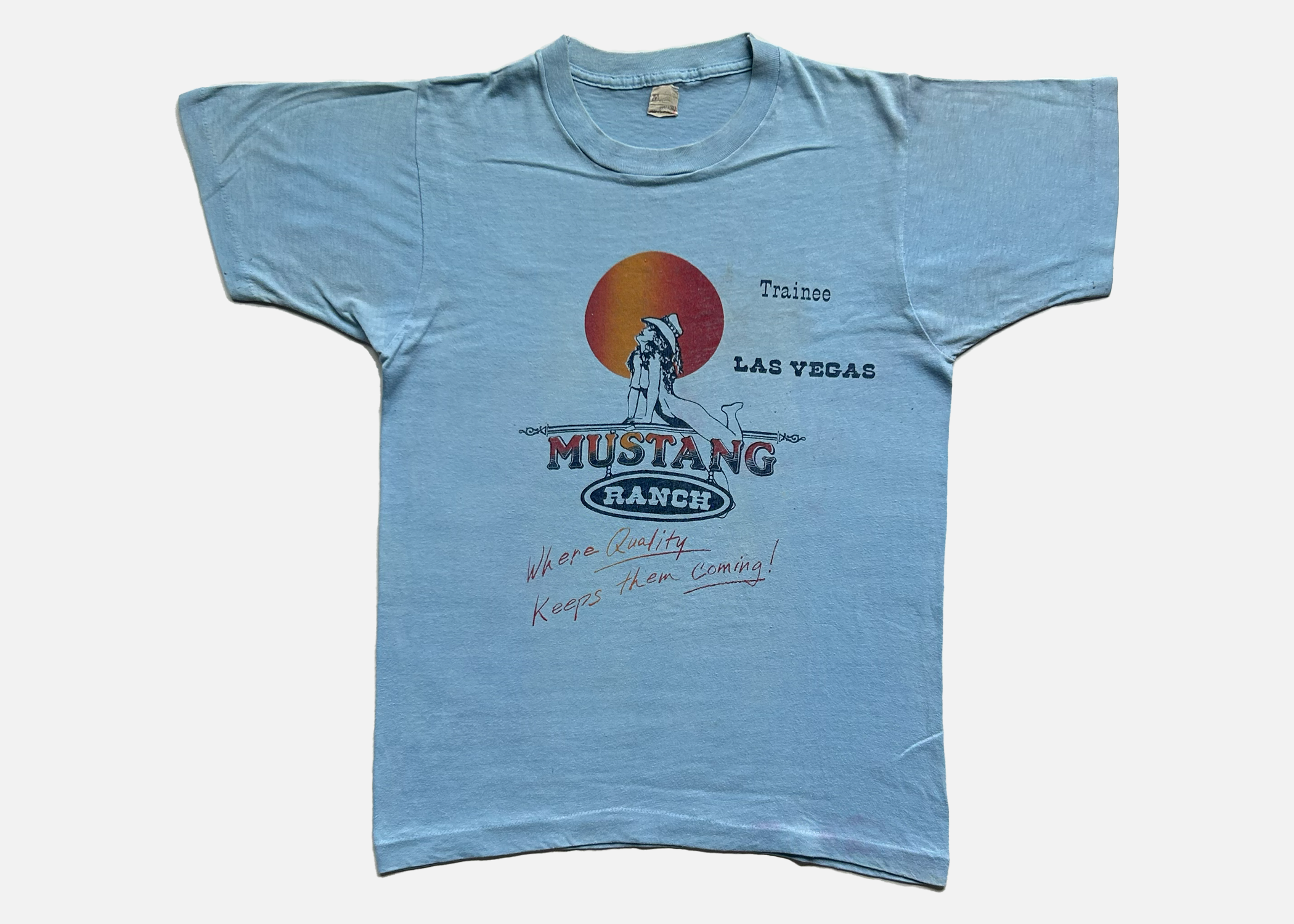 80s 'mustang ranch' tee