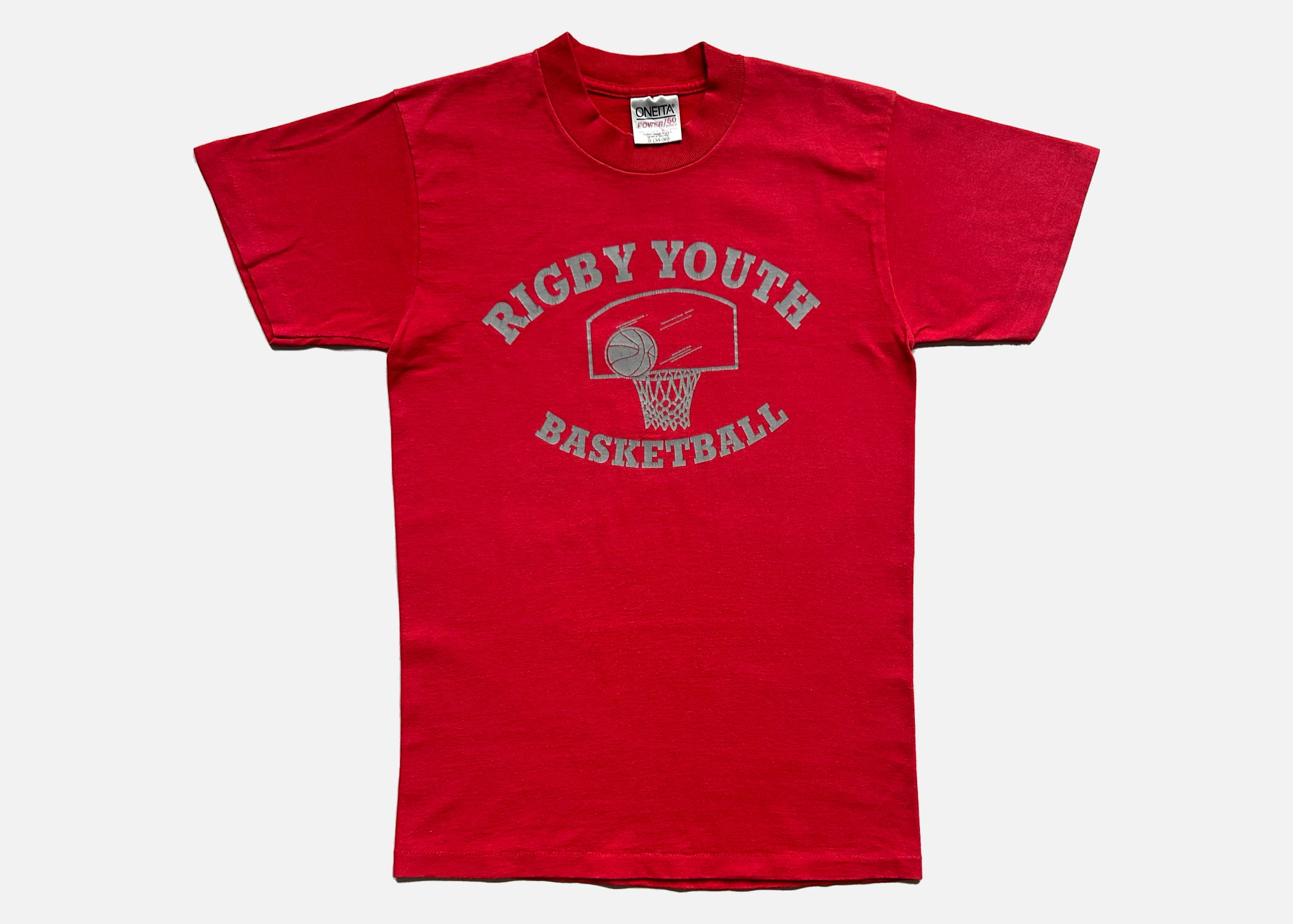 90s 'rigby youth basketball' tee