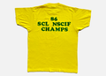 80s 'champs' flock lettering tee